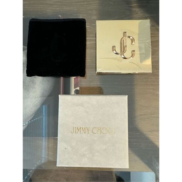 Jimmy Choo Gold Compact Purse Mirror - Picture 4 of 4